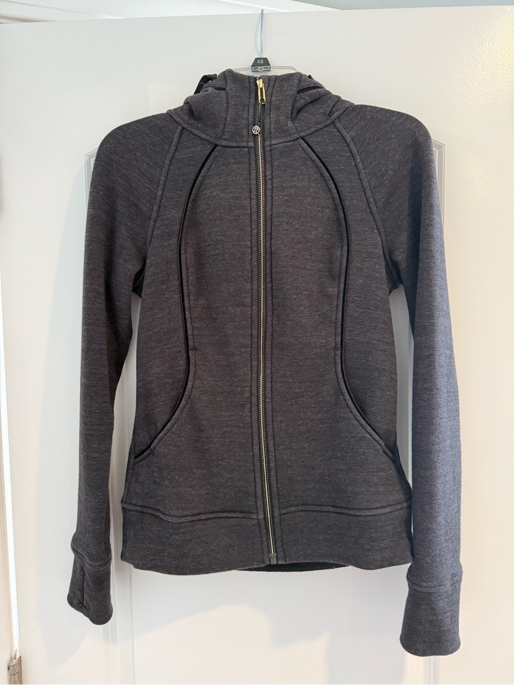 Lululemon Scuba Charcoal Full-Zip Hooded Jacket